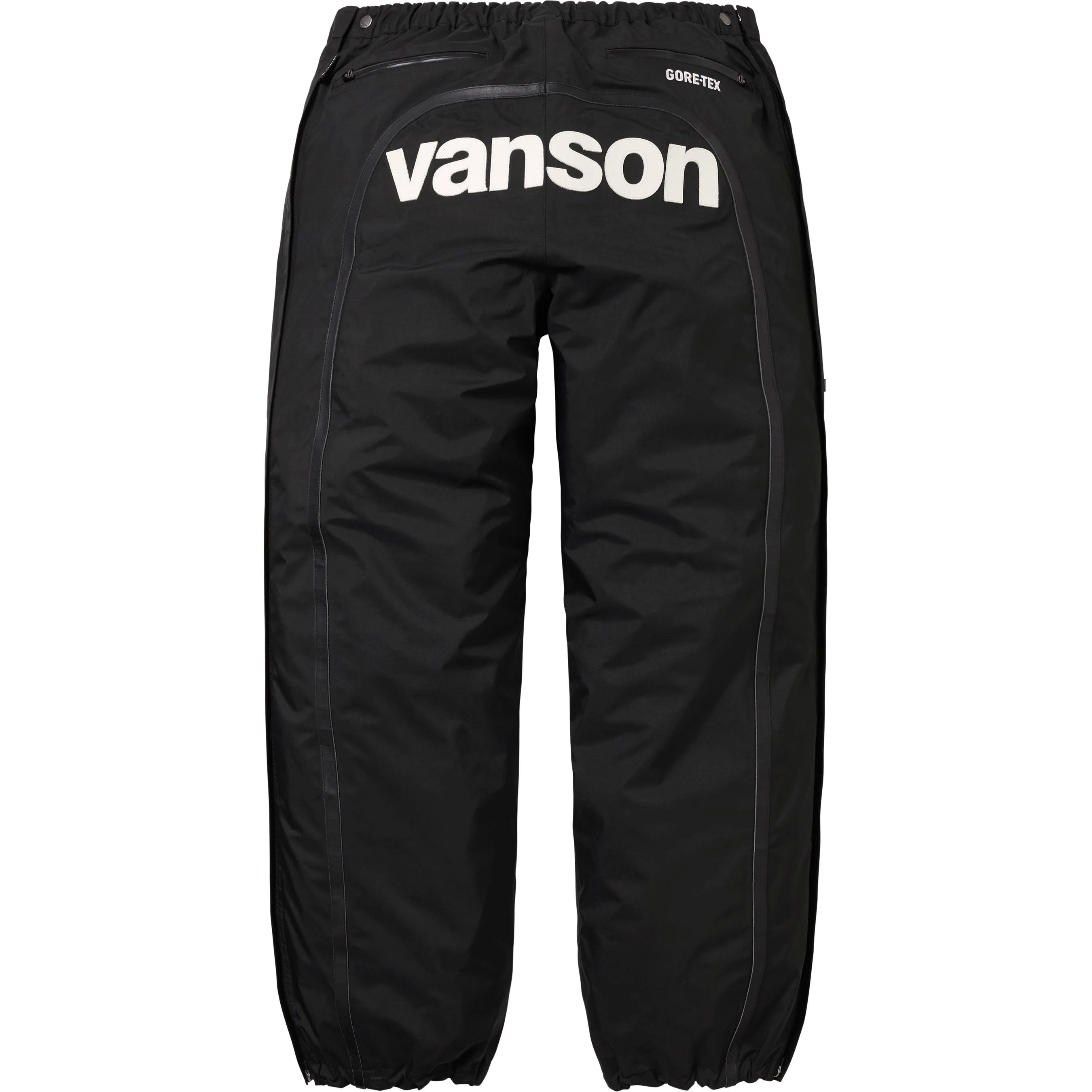 

Брюки casual unisex x vanson leathers co branded fw25 gore tex Supreme, черный