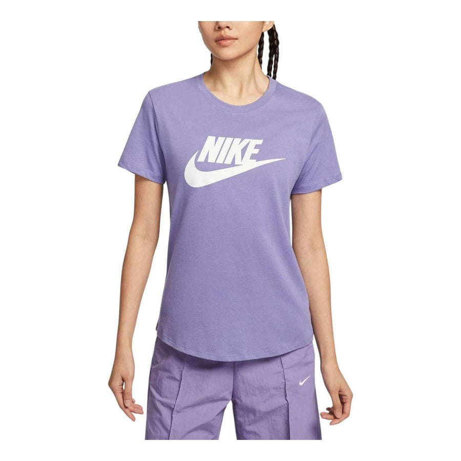 

Футболка (WMNS) Nike Sportswear Essentials Graphic T-shirt Asia Sizing 'Purple', фиолетовый