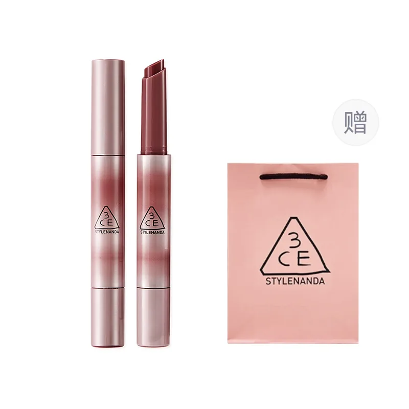 3CE Помада-блеск Fusion Glow Lip Freeze Fine Tube, глянцевая, легко растушевывается, 1,7 г, подарок на день рождения, #SOFTEST "Refreshing White Peach" — фото 2