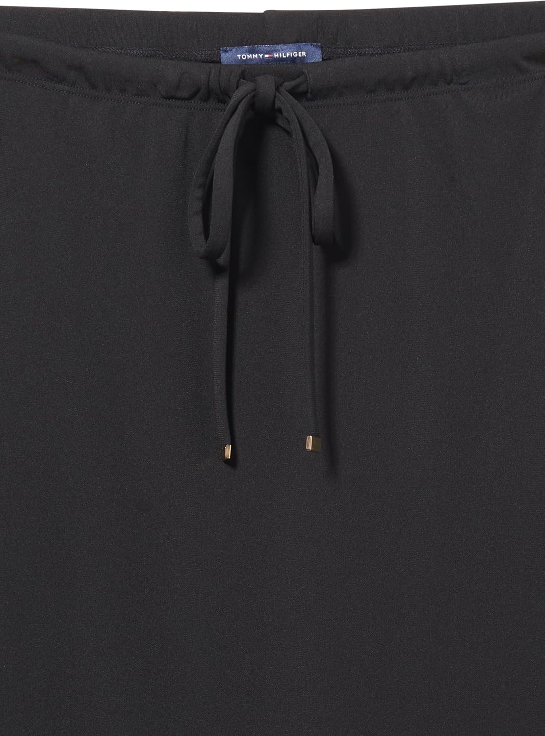 Женская мини-юбка Tommy Hilfiger из однотонного трикотажа в спортивном стиле, Black