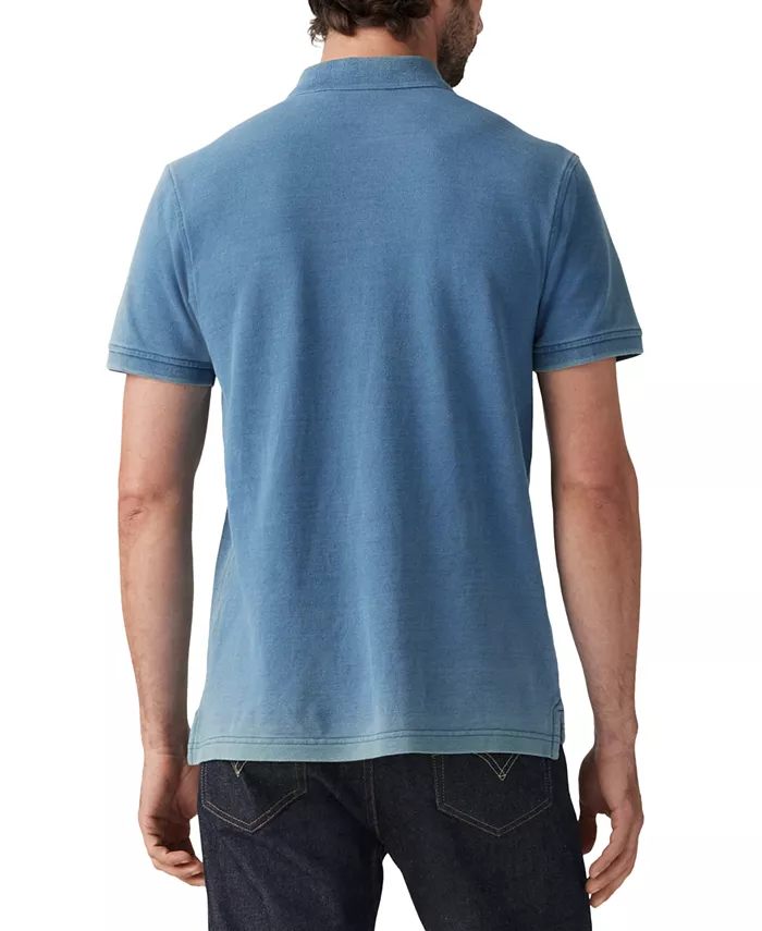 Мужская рубашка-поло Housemark Regular Fit с коротким рукавом Levi's, синий — фото 2