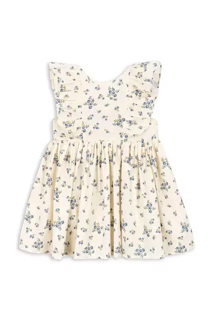 Платье хлопковое Cianna Dress Konges Sløjd, бежевый — фото 2
