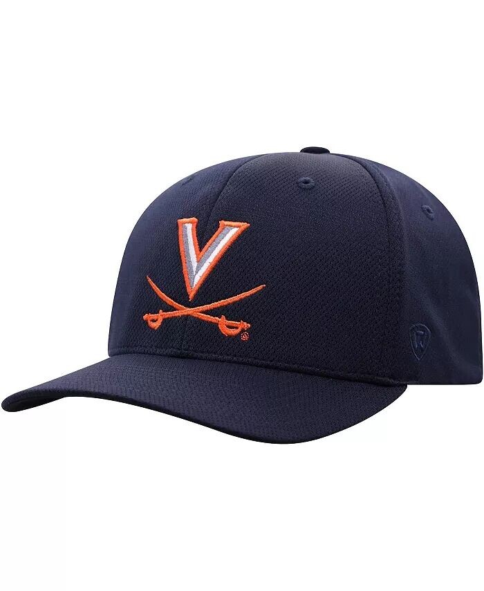 

Мужская темно-синяя шляпа с гибким логотипом Virginia Cavaliers Reflex Top Of The World, синий