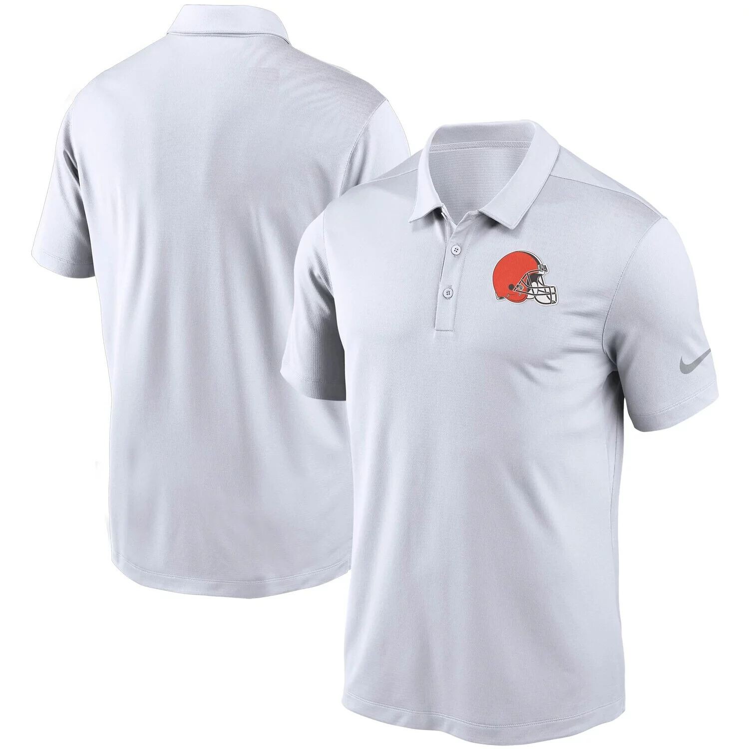 Мужское белое поло Nike Cleveland Browns Fan Gear Franchise Team Performance — фото 4