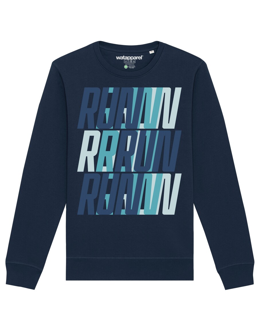 

Толстовка Watapparel Run, Run, Run, темно-синий