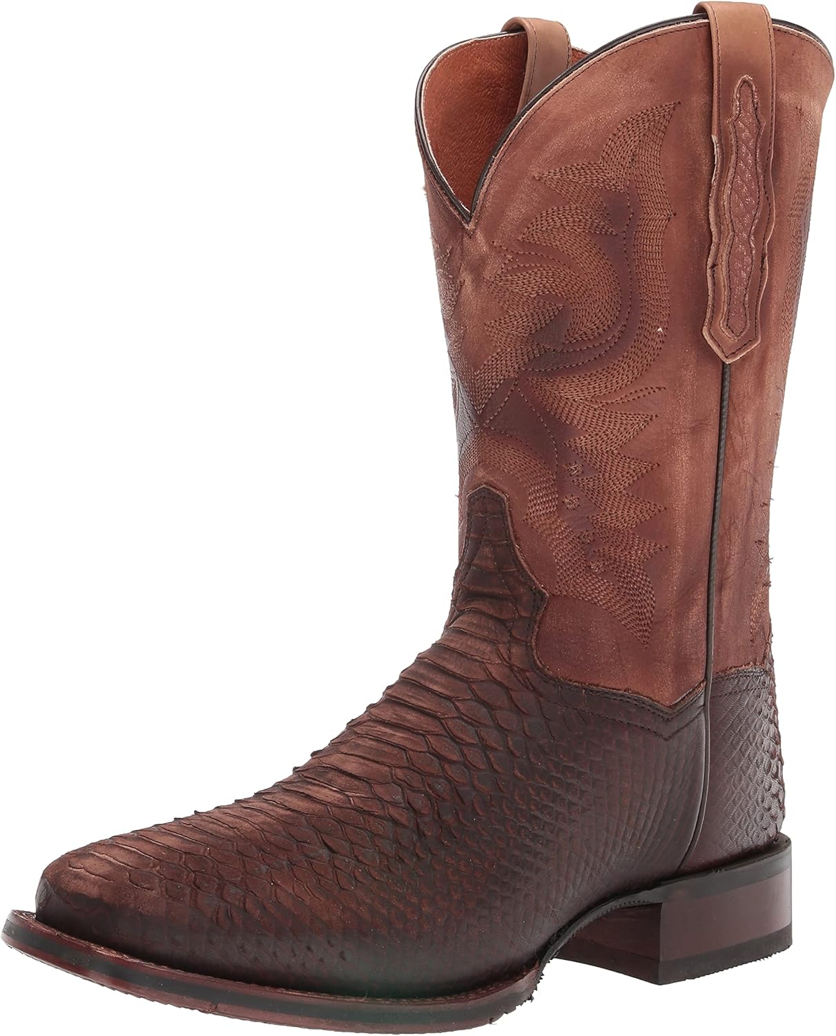 

Мужские повседневные ботинки Dan Post Winslow с вышивкой и квадратным носком, средней высоты, синие, коричневые