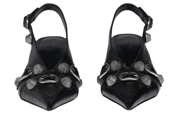 Кроссовки cagole slingback 70mm pumps 'black' Balenciaga, черный — фото 3