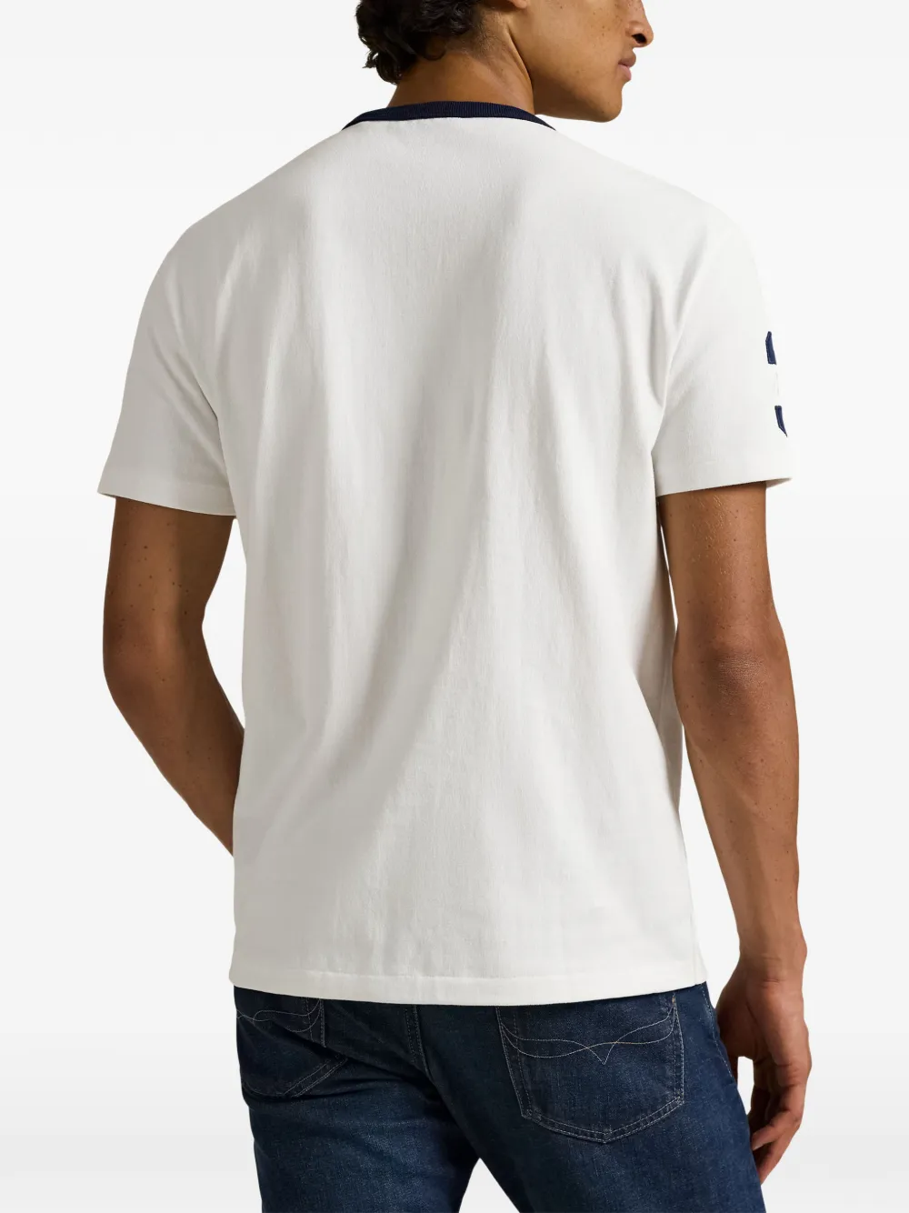 Футболка с нашивкой и графическим рисунком Polo Ralph Lauren, белый — фото 4