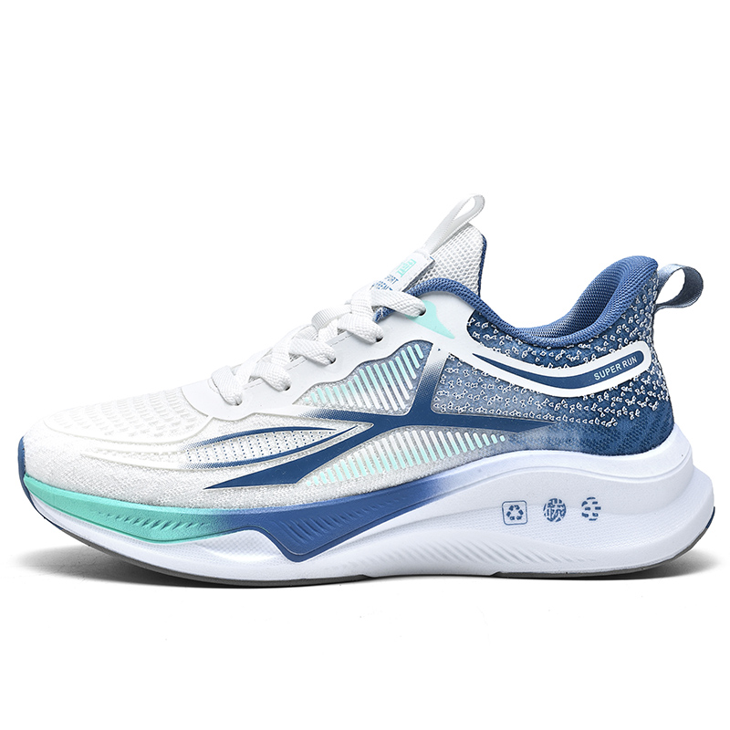 

VAEL Мужские беговые кроссовки низкие бело-голубые, цвет White Blue