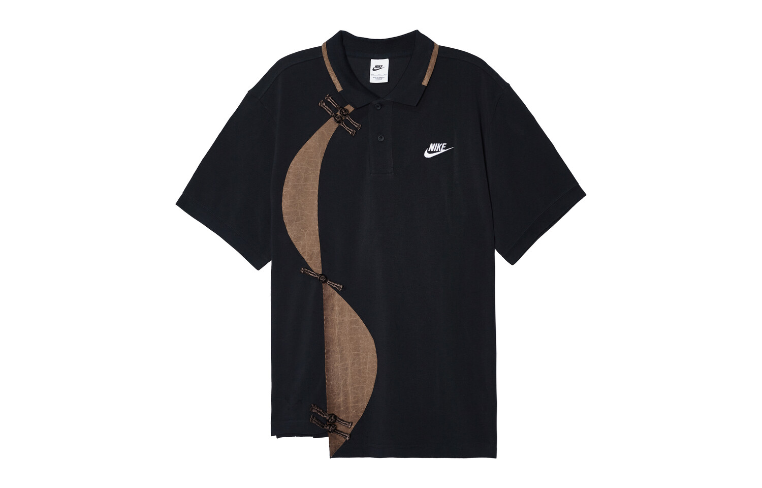 

Рубашка поло мужская черная/коричневая Nike, черный