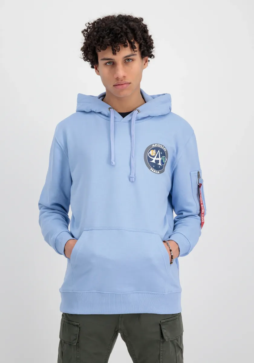 

Толстовка Alpha Industries " Alpha Industries Мужчины - Толстовки Apollo Mission Hoody", голубой