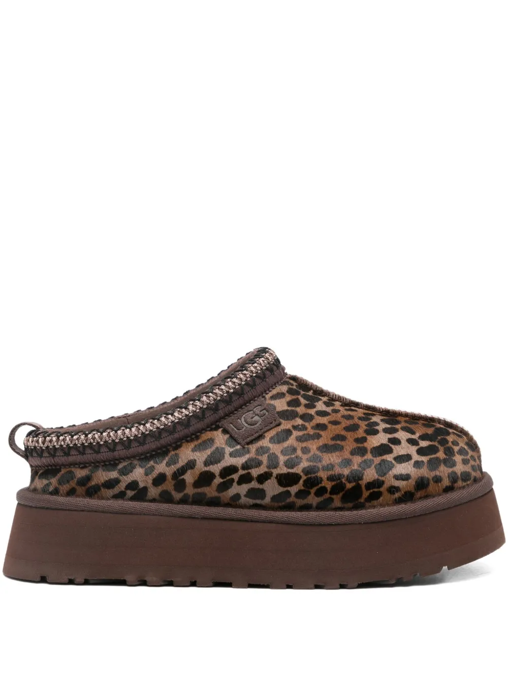 Мюли Tazz Caspian с леопардовым принтом UGG, коричневый