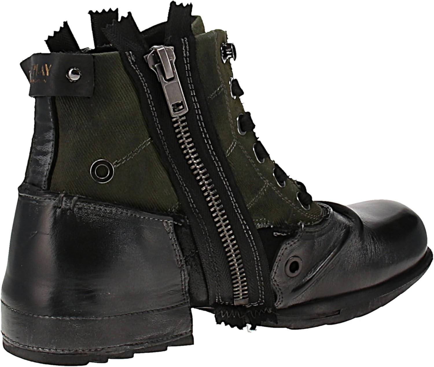 Мужские ботинки Replay Footwear Grip Limited черные байкерские Rockabilly, Rockwear, Streetwear — фото 2