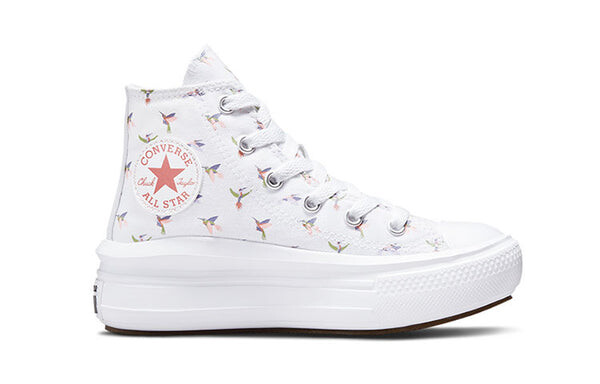 Кроссовки chuck taylor all star move hi Converse, белый — фото 2