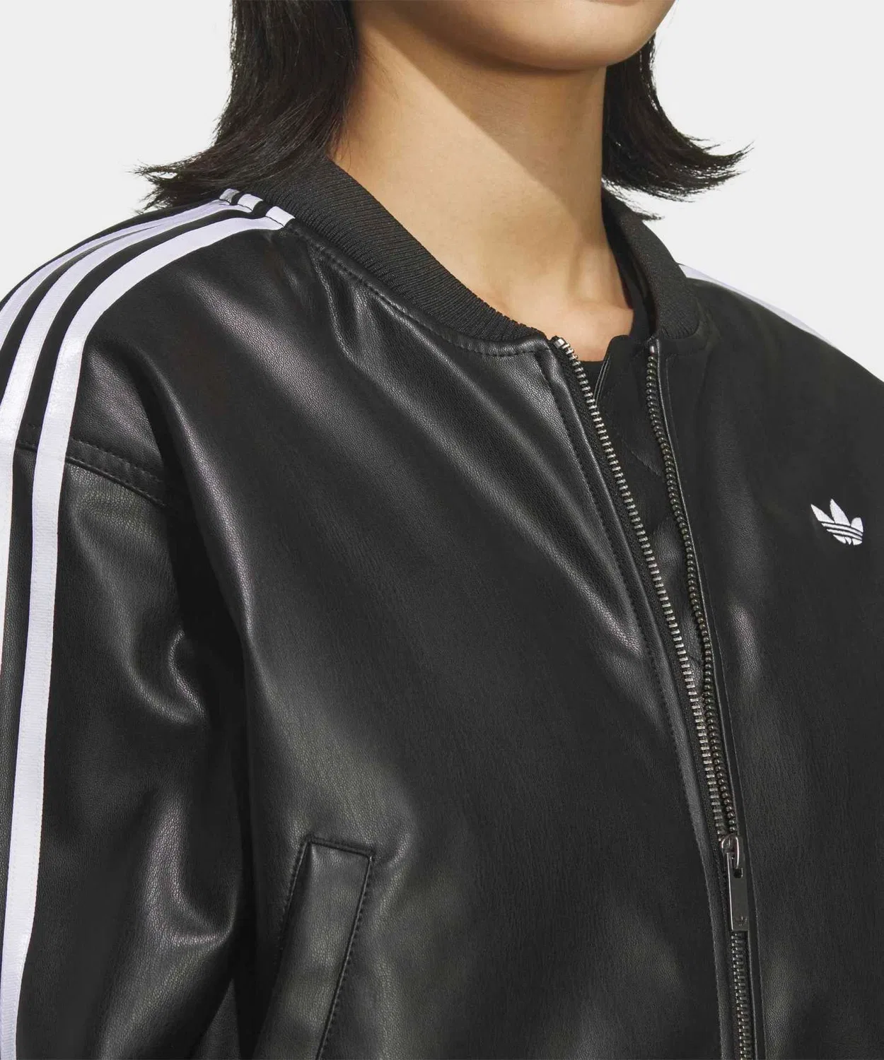 Жакет оверсайз с панелями Adidas Originals, чёрный — фото 4