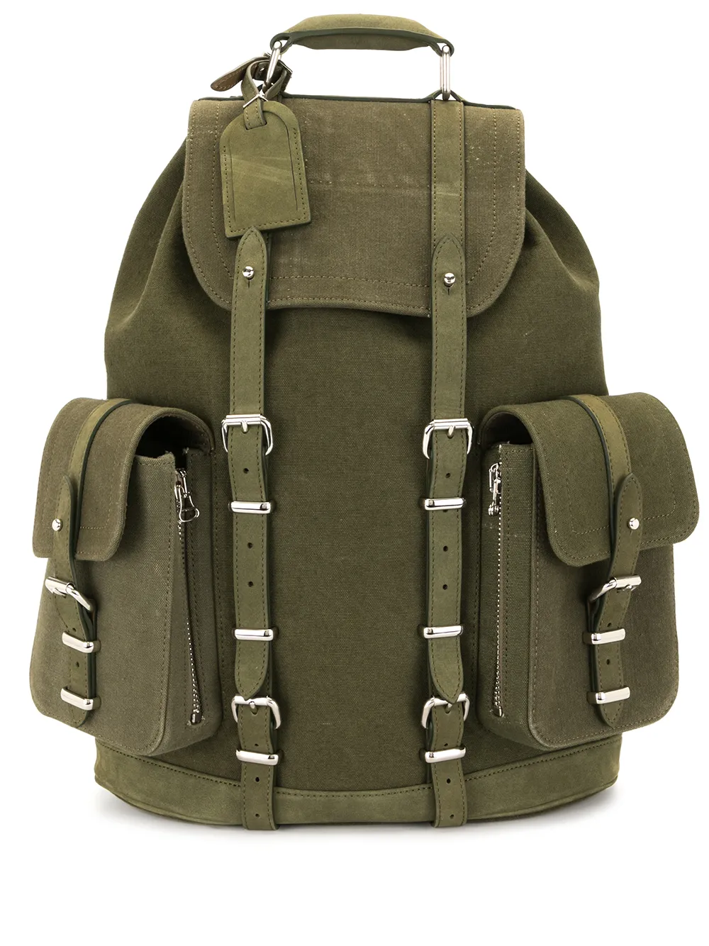 

Парусиновый рюкзак с карманами Readymade, зеленый