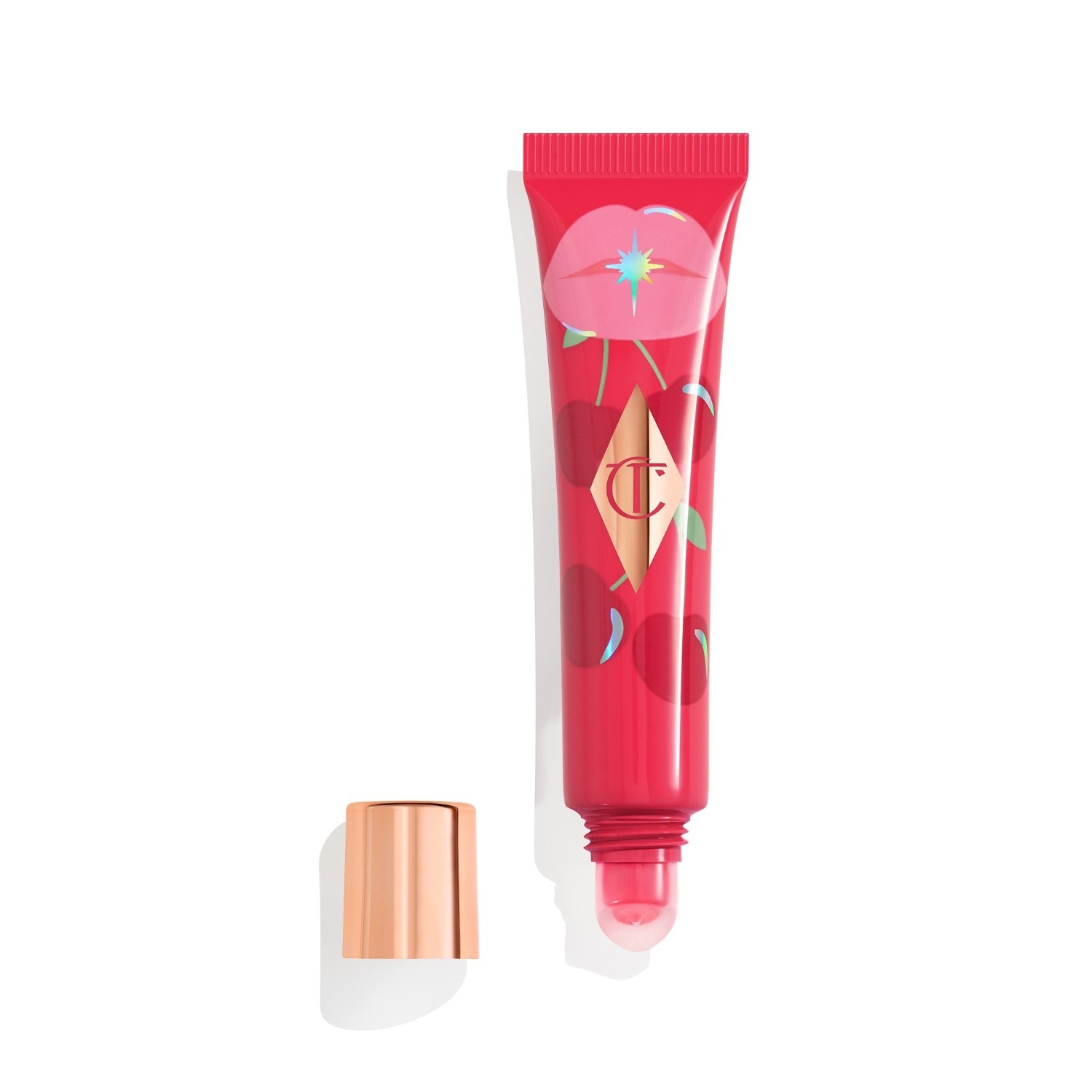 

Масло для губ unreal lips healthy glow nectar Charlotte Tilbury, cherry glaze, объем 14 мл