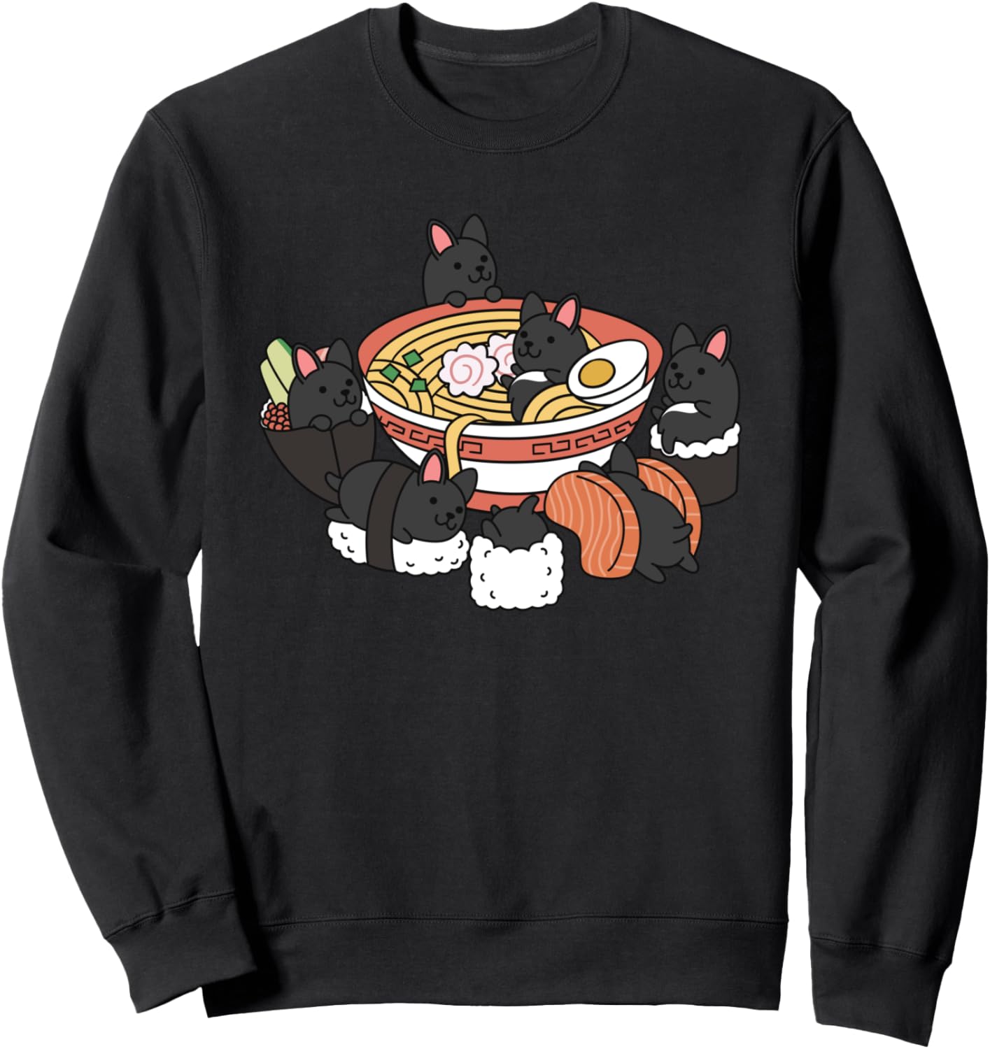 

Толстовка с изображением французского бульдога в стиле «Рамен-суши», черная Funny French Bulldog Gifts, Черный, Толстовка с изображением французского бульдога в стиле «Рамен-суши», черная Funny French Bulldog Gifts