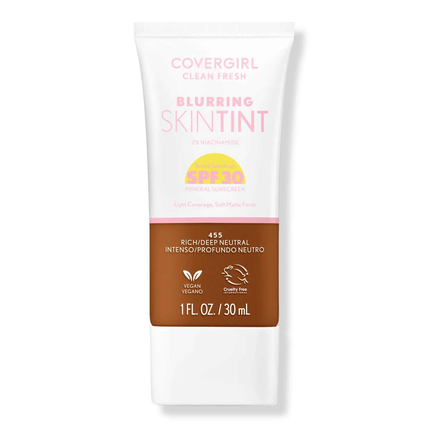 

Освежающий тонирующий крем для лица Clean Fresh Blurring Skin Tint SPF 30 CoverGirl, Rich/Deep Neutral