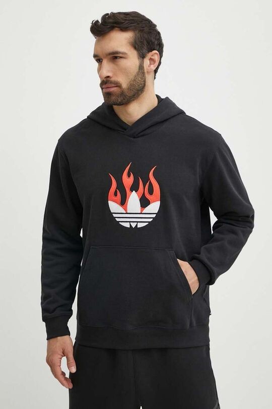 

Хлопковая толстовка adidas Originals, черный