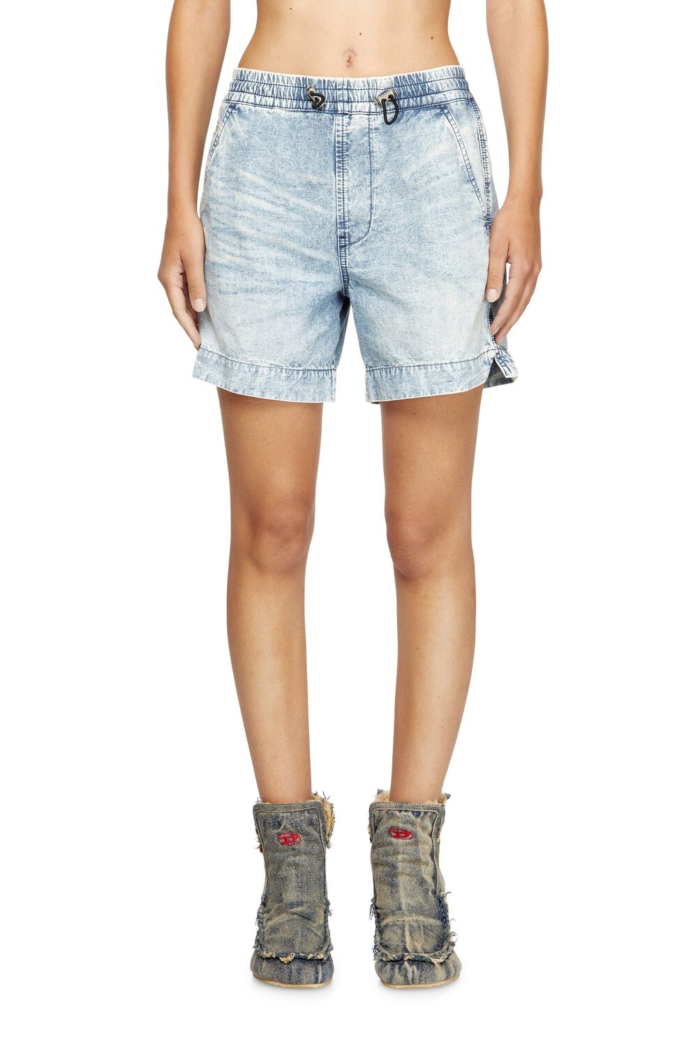 Мужские джинсовые шорты D-TENNI-S Diesel, Light Indigo Blue — фото 2