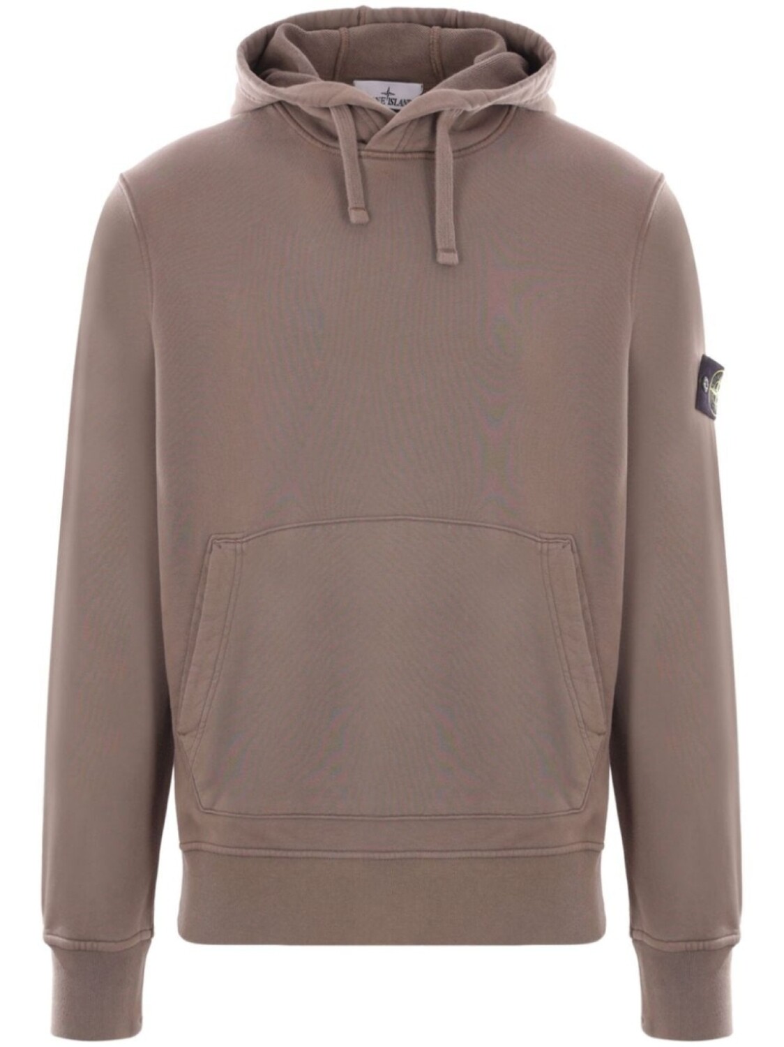 

Stone Island толстовка с капюшоном из хлопка с изображением компаса, коричневый