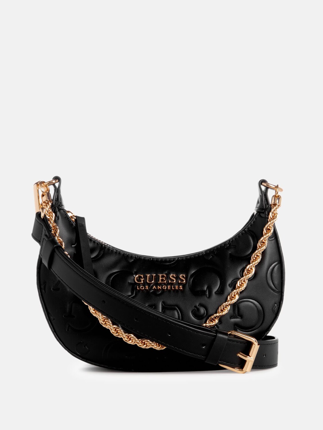 

Кроссбоди Palmillas в форме полумесяца с логотипом Guess Factory, черный