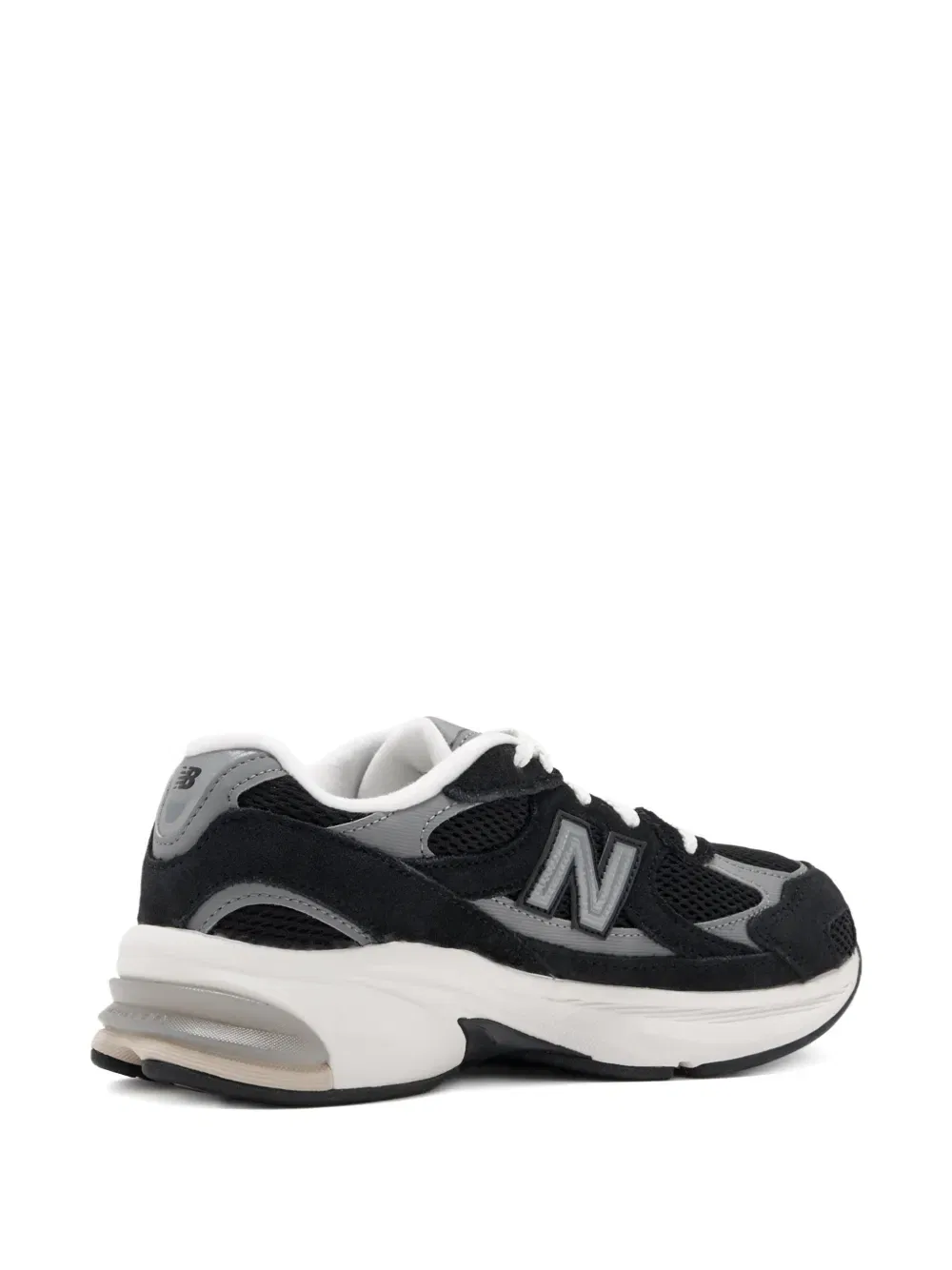 Кроссовки с логотипом и аппликацией New Balance Kids, черный — фото 2
