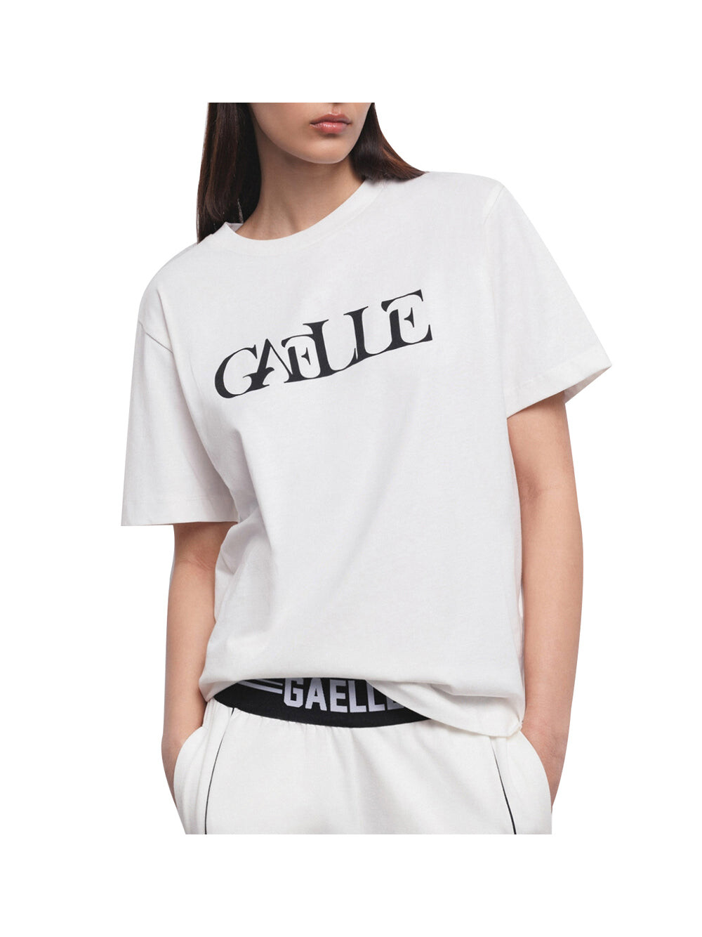 

Белая женская футболка Gaelle Paris