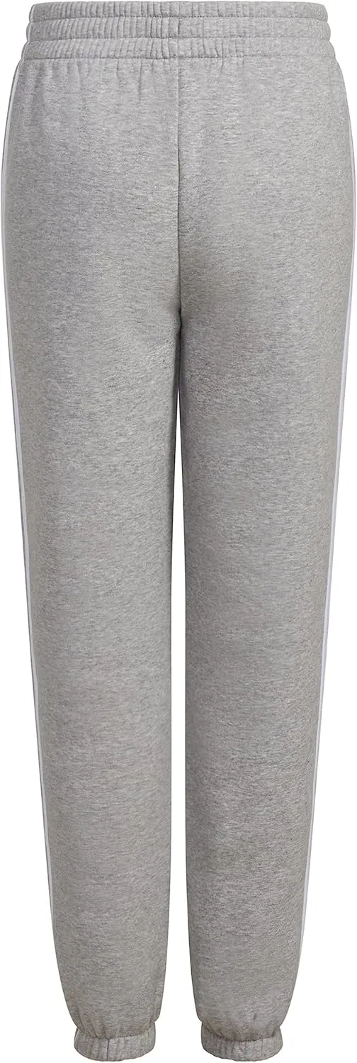Детские хлопковые флисовые спортивные брюки Adidas, Medium Grey Heather — фото 2