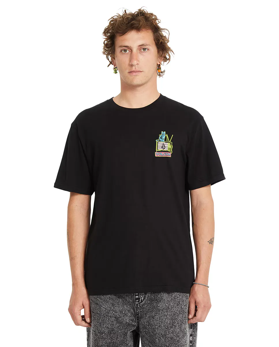 

Мужская футболка с короткими рукавами и круглым вырезом Volcom, чёрный