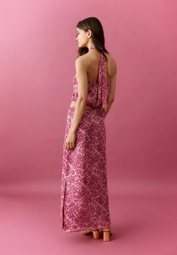 Подростковая длинная юбка Mango Kids, Pink — фото 3