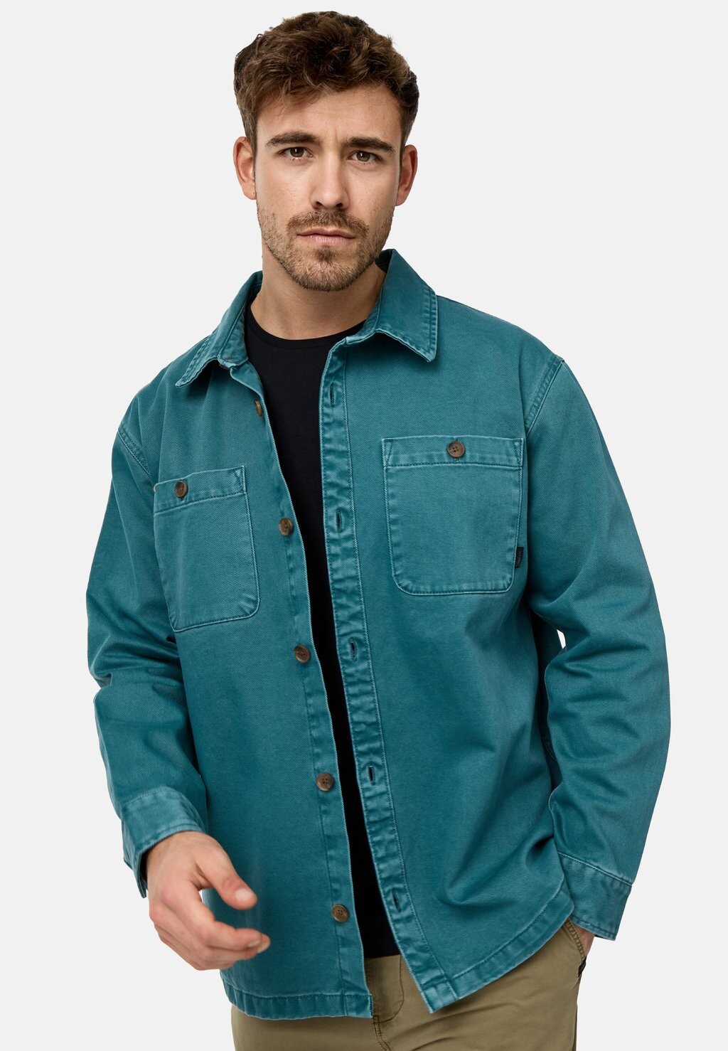 

Джинсовая куртка Brendan INDICODE JEANS, синий