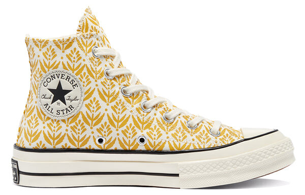 Кроссовки chuck 70 high 'summer spirit - gold dart' Converse, желтый — фото 2