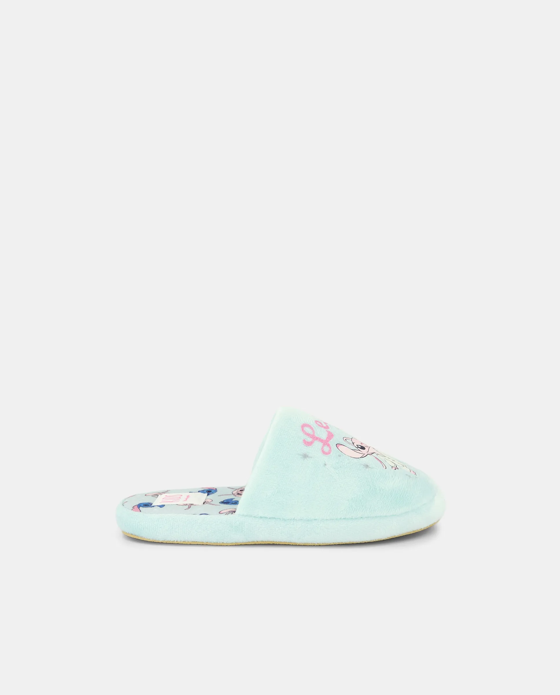 

Домашние тапочки открытые для девочки с фантазийным принтом Stitch Kids El Corte Inglés, светло-голубой