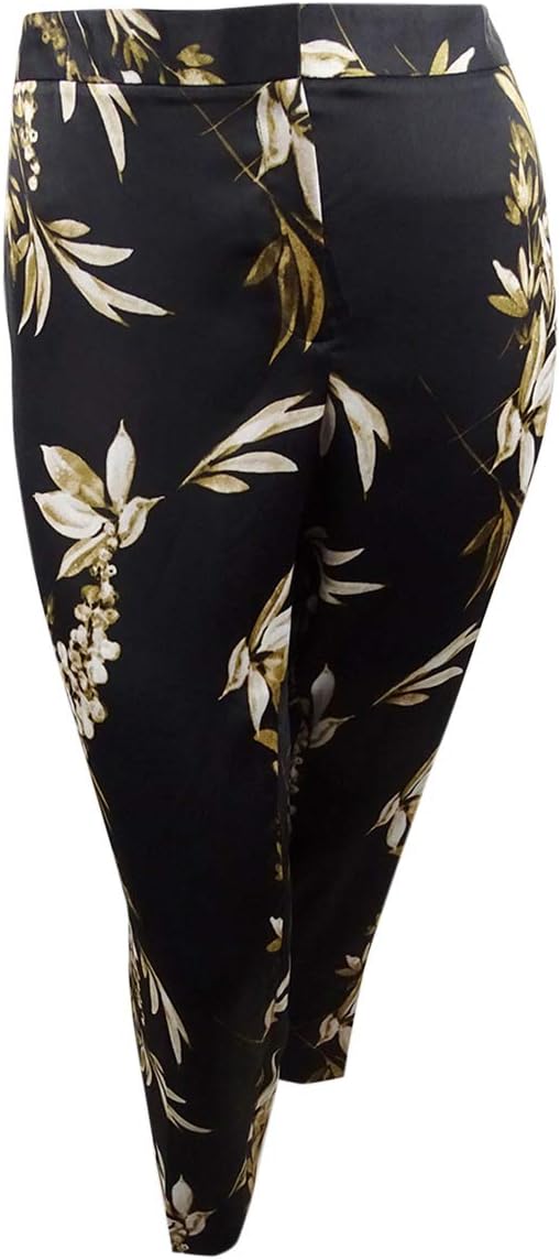 

Женские брюки прямого кроя с цветочным принтом Calvin Klein больших размеров, Camel/Black