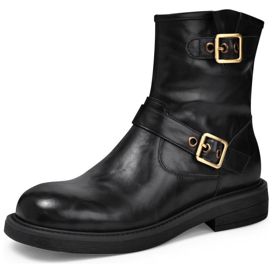 TOOMANYSHOES Панк-преппи женские ботинки до щиколотки коричневые, цвет Brown — фото 4
