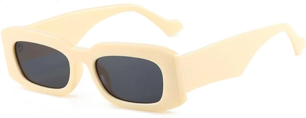 

Модные солнцезащитные очки 2027 года для женщин: градиентные солнцезащитные очки UV400, ретро-очки из геля, трендовые солнцезащитные очки для мужчин MTZJH, Beige Gray