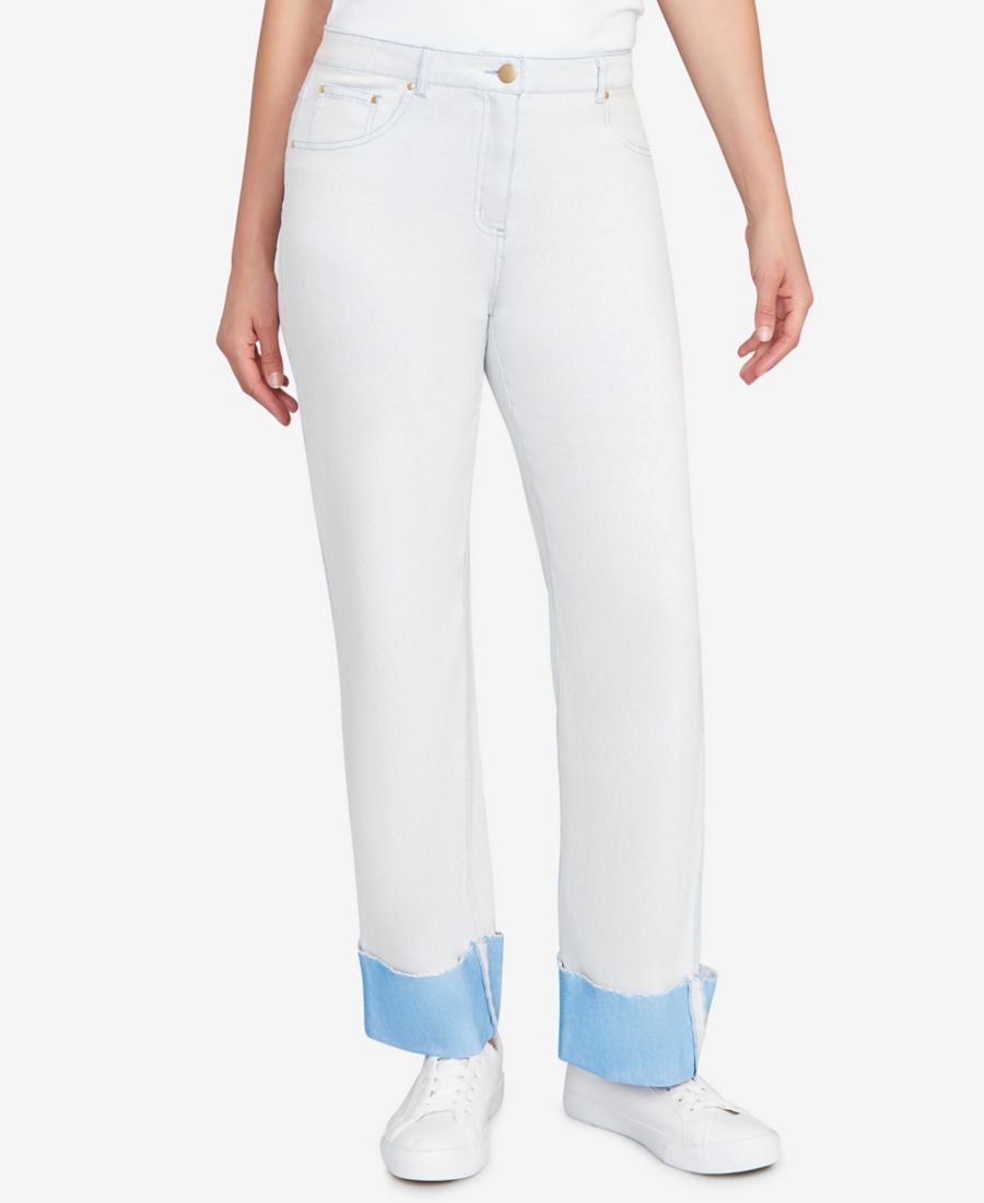 

Укороченные джинсы с отворотами и застежкой-молнией Ruby Rd, Bluebell