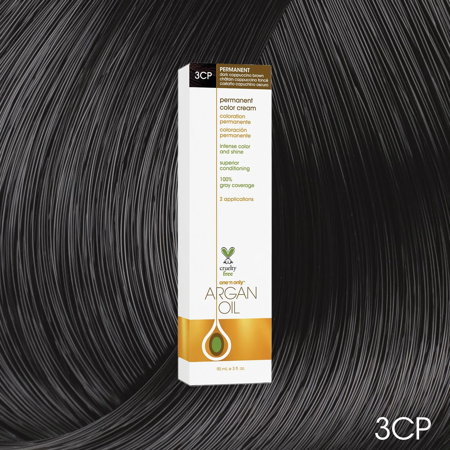 One N' Only Permanent Hair Color - стойкая краска для волос с аргановым маслом, насыщенные тона, маскирует седину, увлажняет и укрепляет, 3CP Dark Cappuccino Brown (85 г) One 'N Only, Cranberry — фото 2
