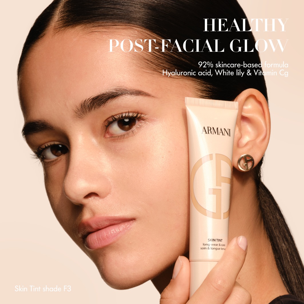 Тональный крем для лица luminous silk skin tint Armani, d3, объем 30 мл — фото 4