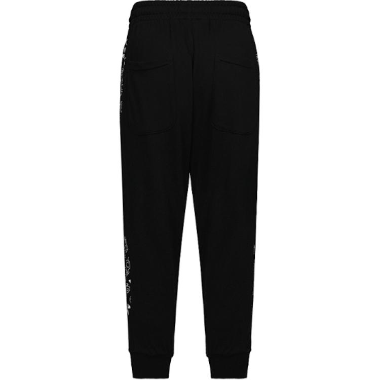 Графические спортивные трикотажные брюки 3/4 Adidas Originals Мужские Черные — фото 3