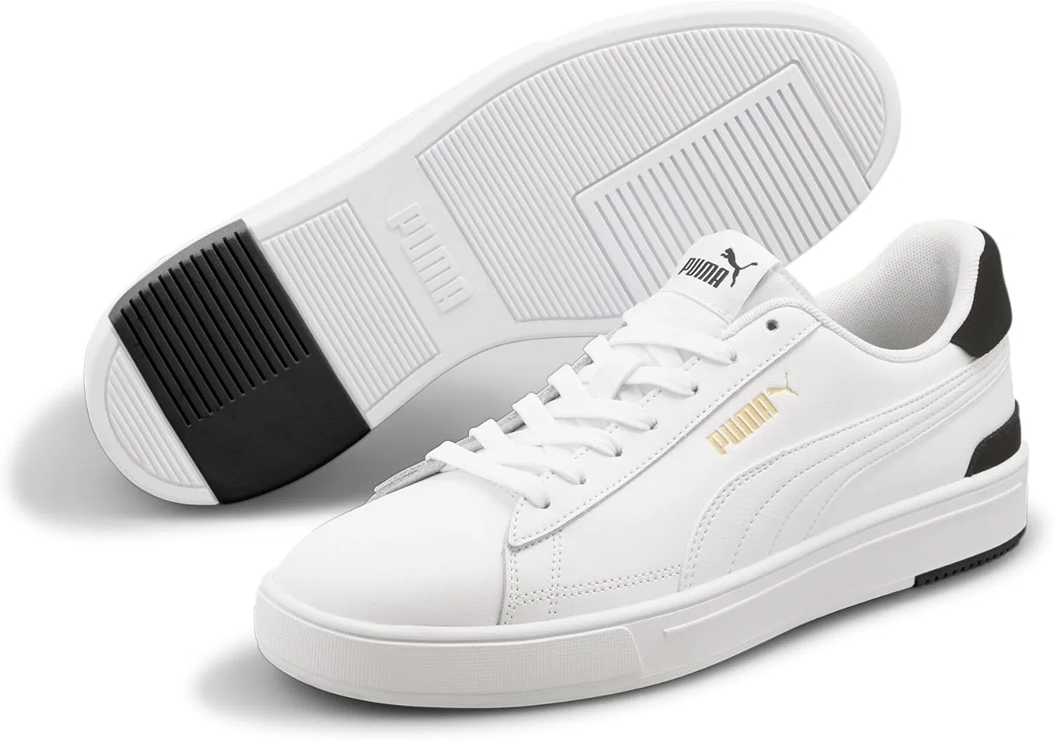 Кроссовки PUMA Serve Pro унисекс, Puma White Puma White Puma Team Gold Puma Black — фото 2