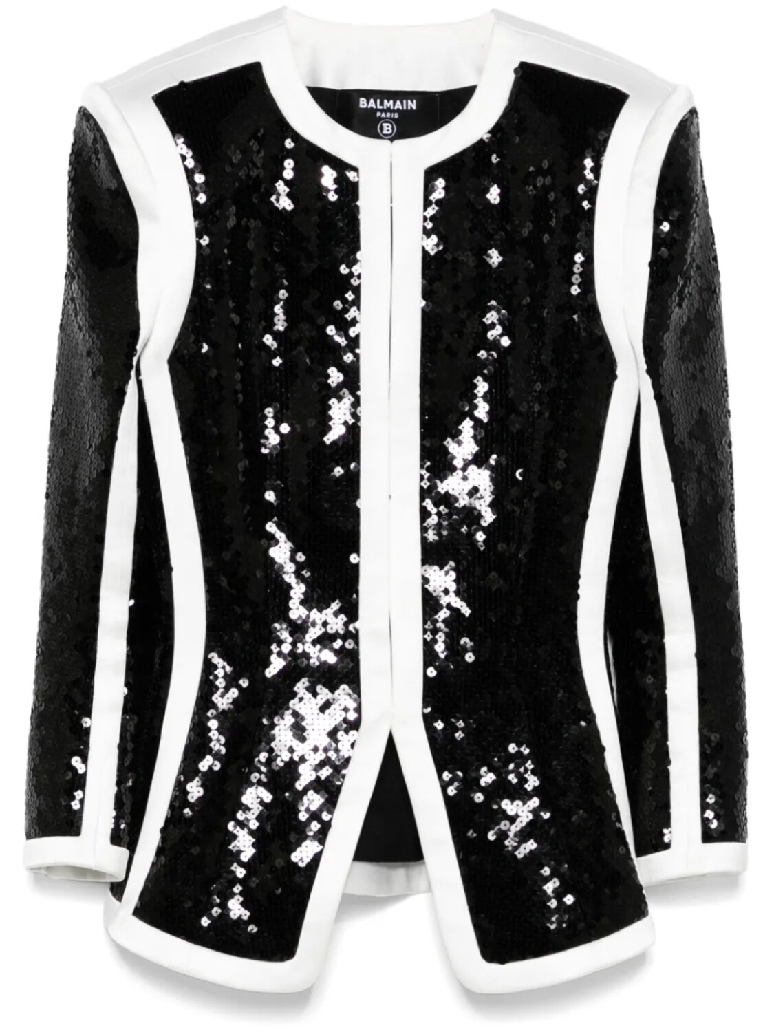 

Balmain жакет с пайетками, черный
