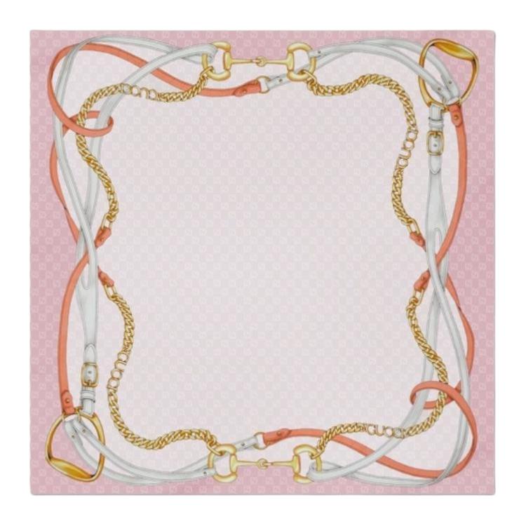 

GUCCI Шёлковый жаккардовый платок с принтом, Pink