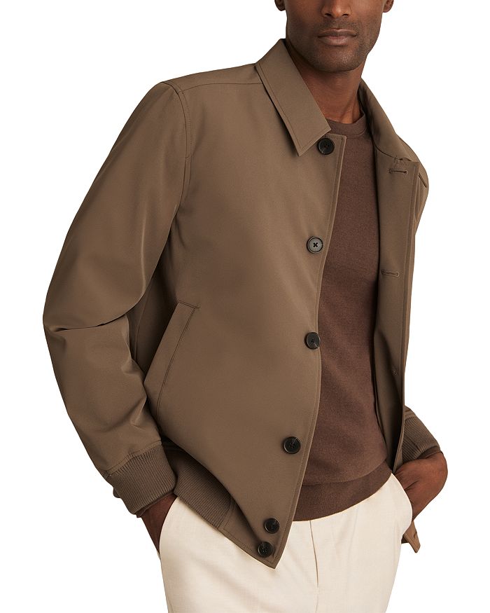 

Бомбер Bobby Regular Fit Tech REISS, коричневый