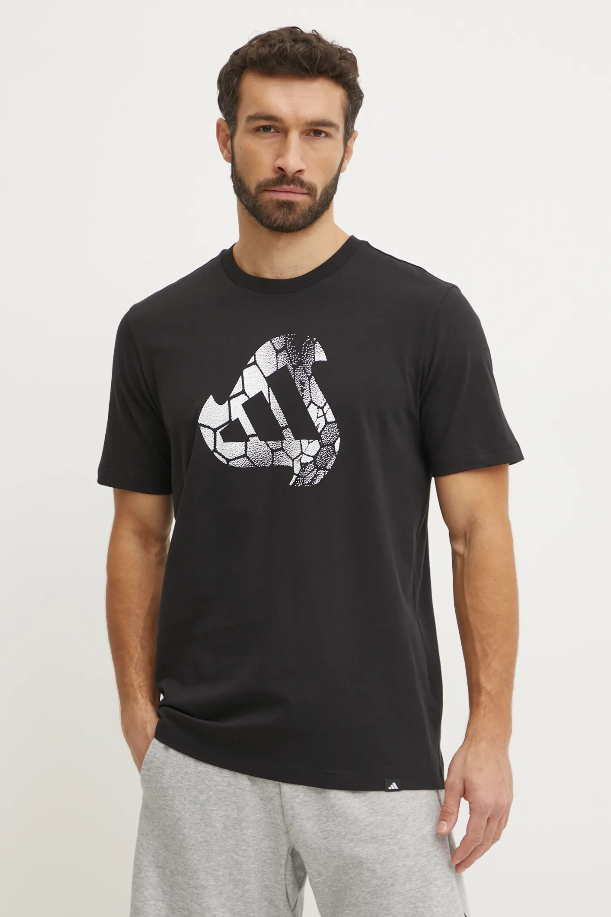 

Хлопковая футболка MC HOT Q1 TEE adidas, черный