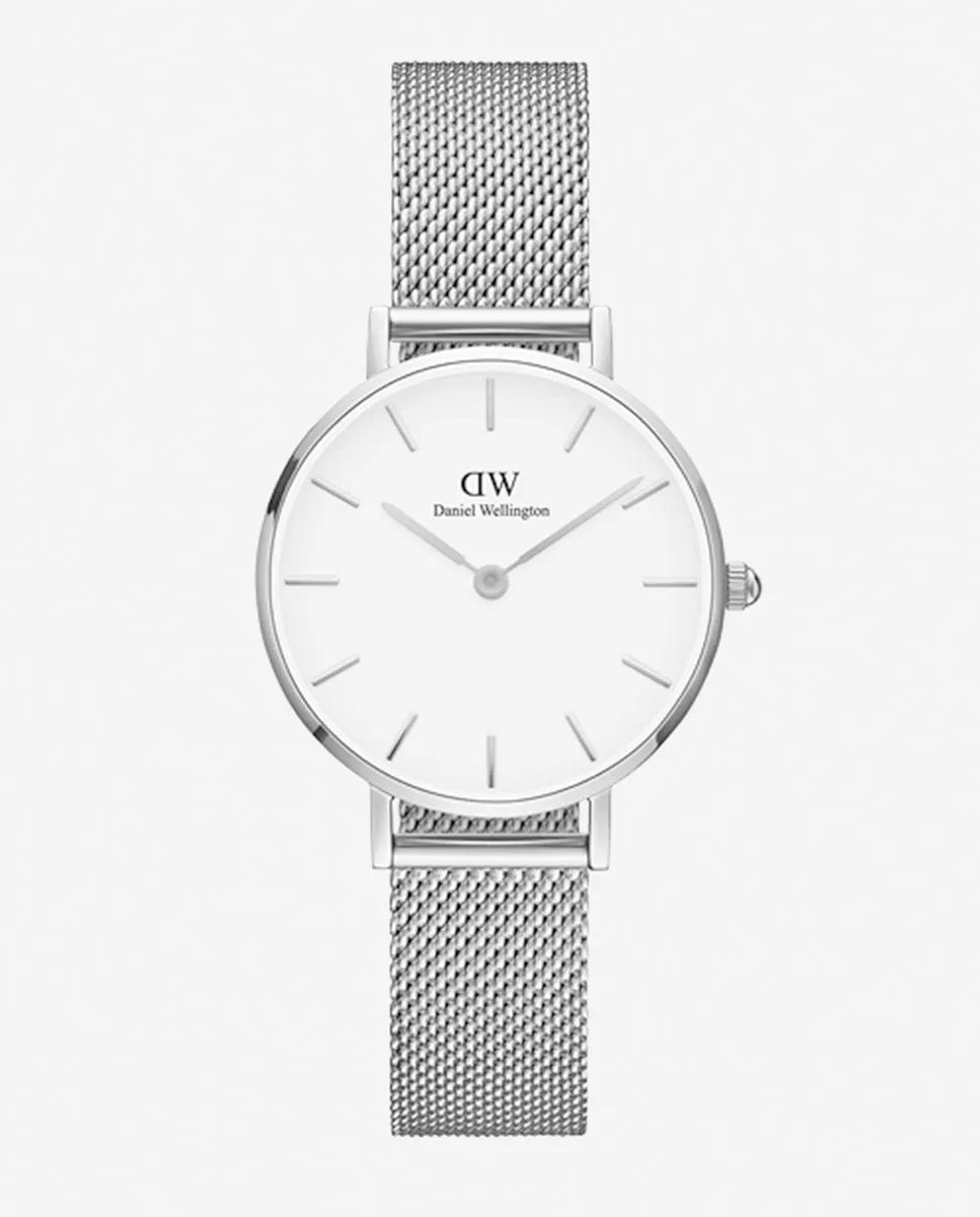 

Женские часы Petite Mesh DW00100220 из стальной сетки Daniel Wellington, серебряный
