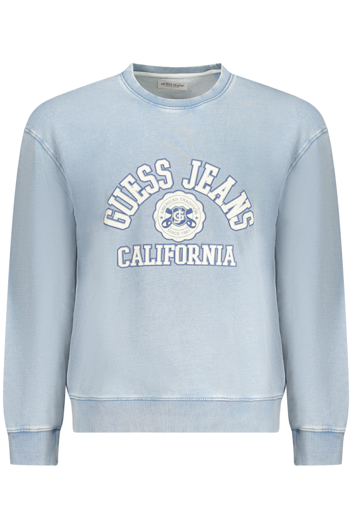 

Толстовка мужская Guess Jeans, светло-синий / белый