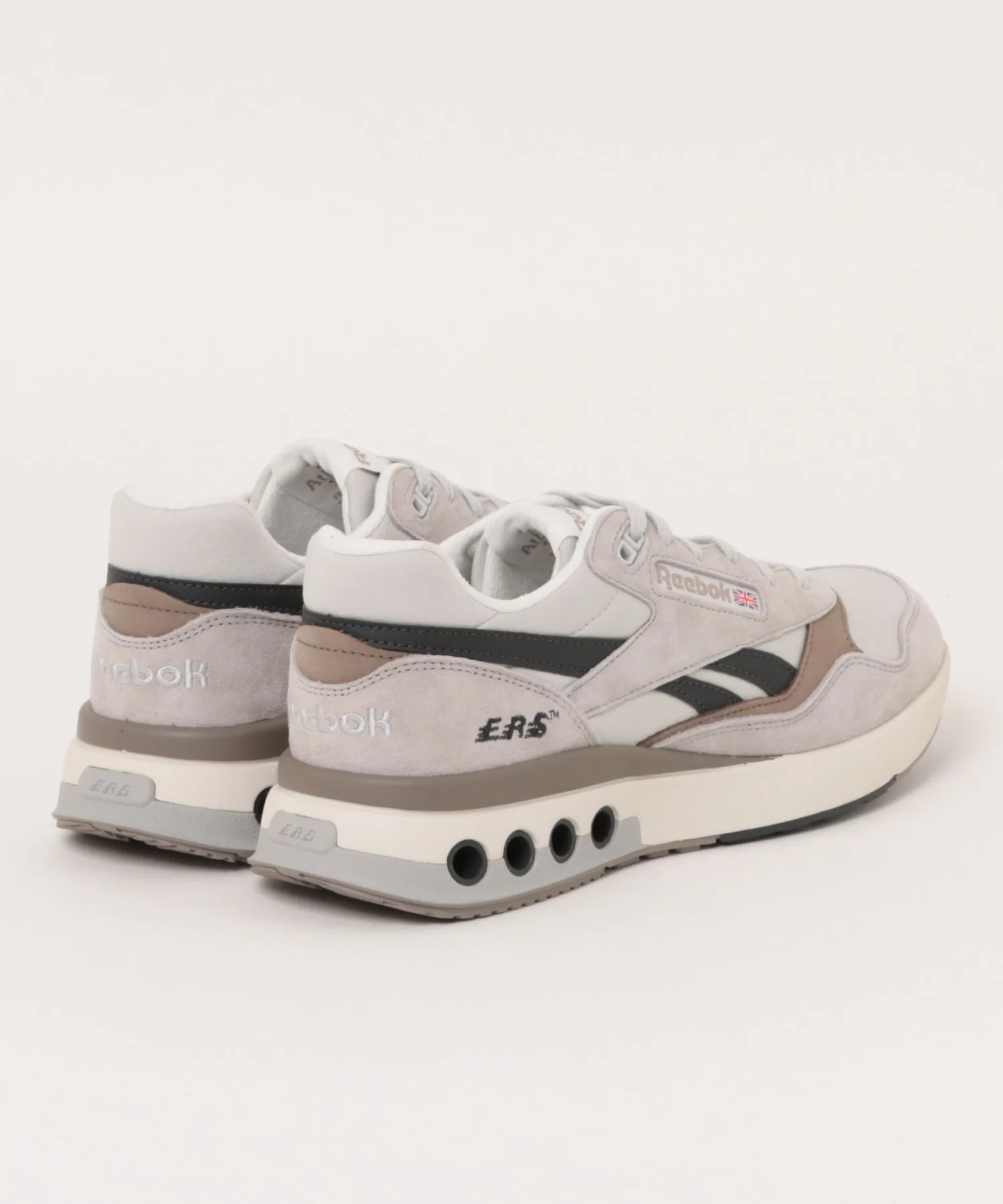 Унисекс кроссовки из натуральной кожи ERS WORLD Reebok бежевые — фото 2